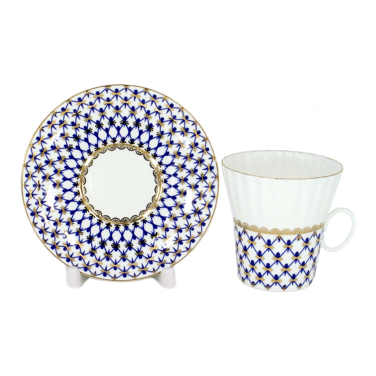Cobalt Net May cup and saucer